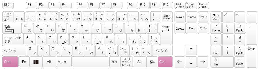 キーボード（Windows）