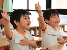 そろばんの時間♪「答えわかったよー！」